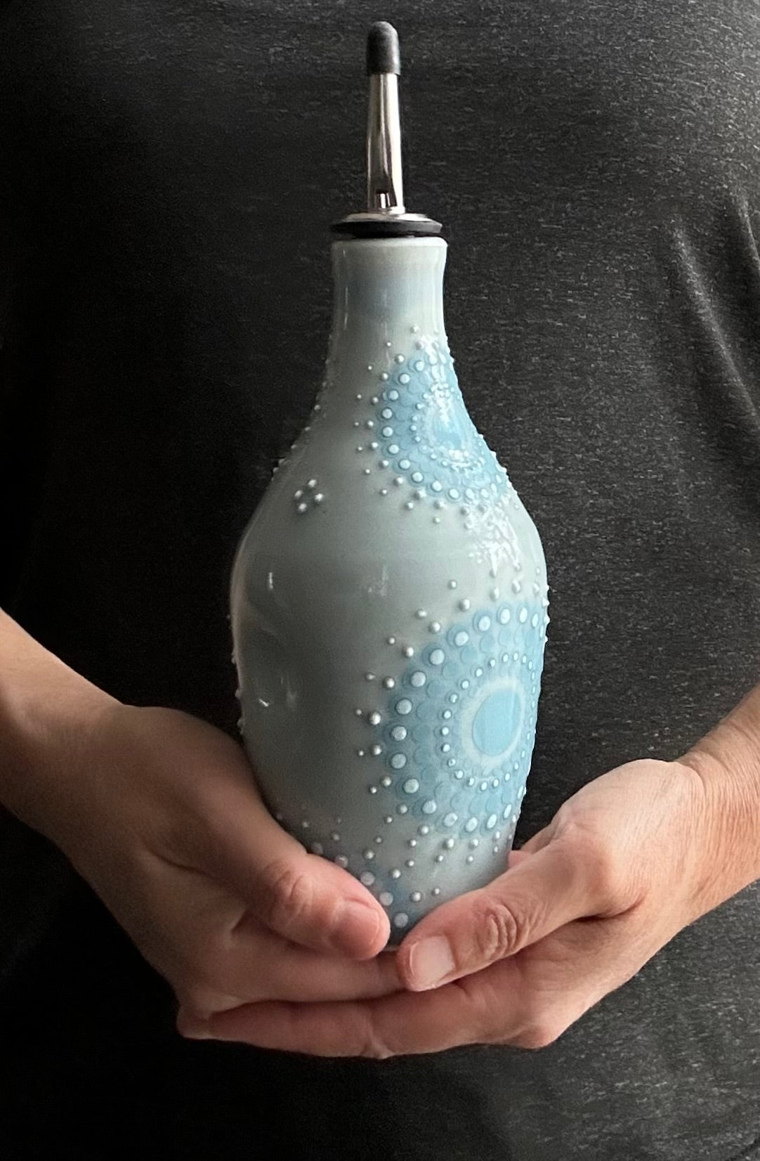 Oil Bottle Mandala Turquoise