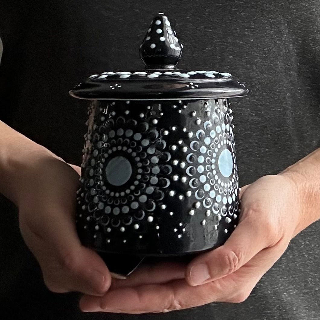 Mandala Jar / Black
