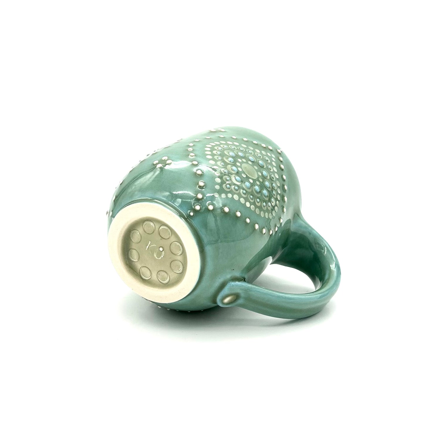 Mug Solid Green Ogee