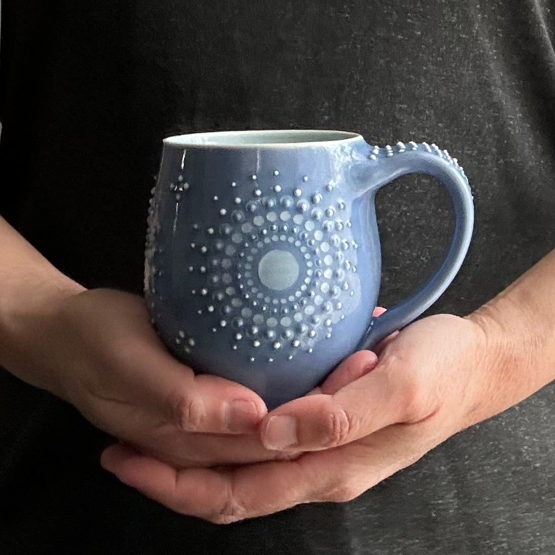 Mug Solid Delphinium Mandala