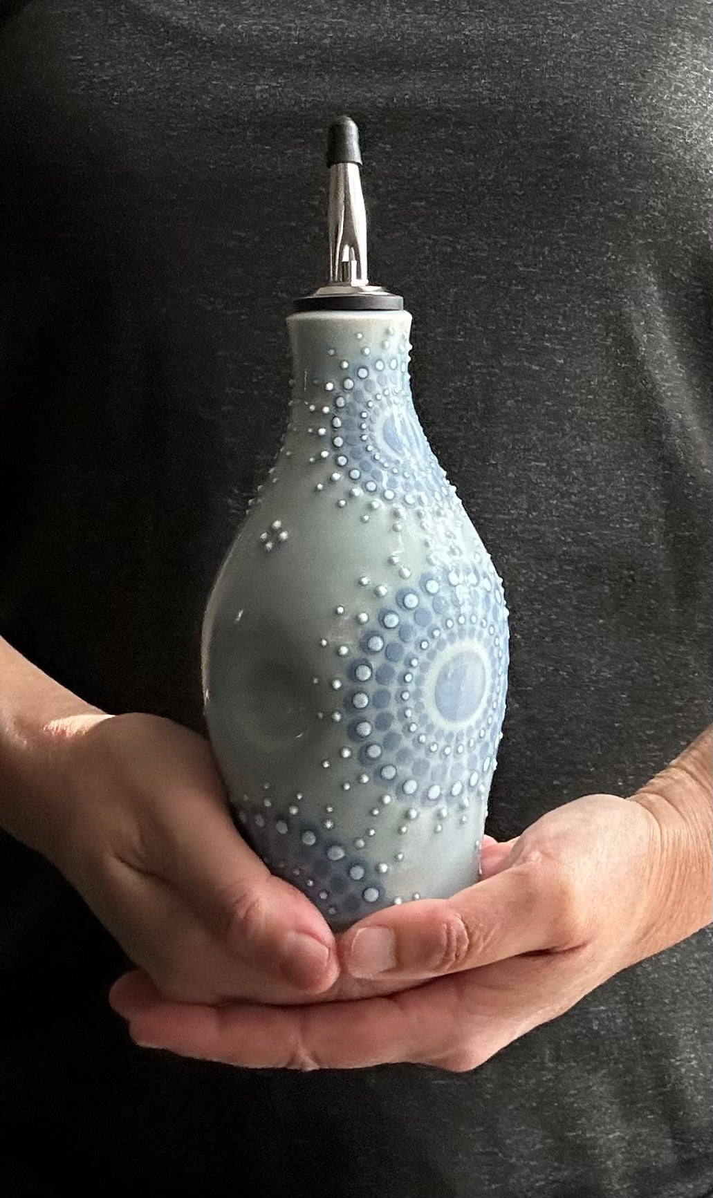 Oil Bottle Mandala Dlephinium