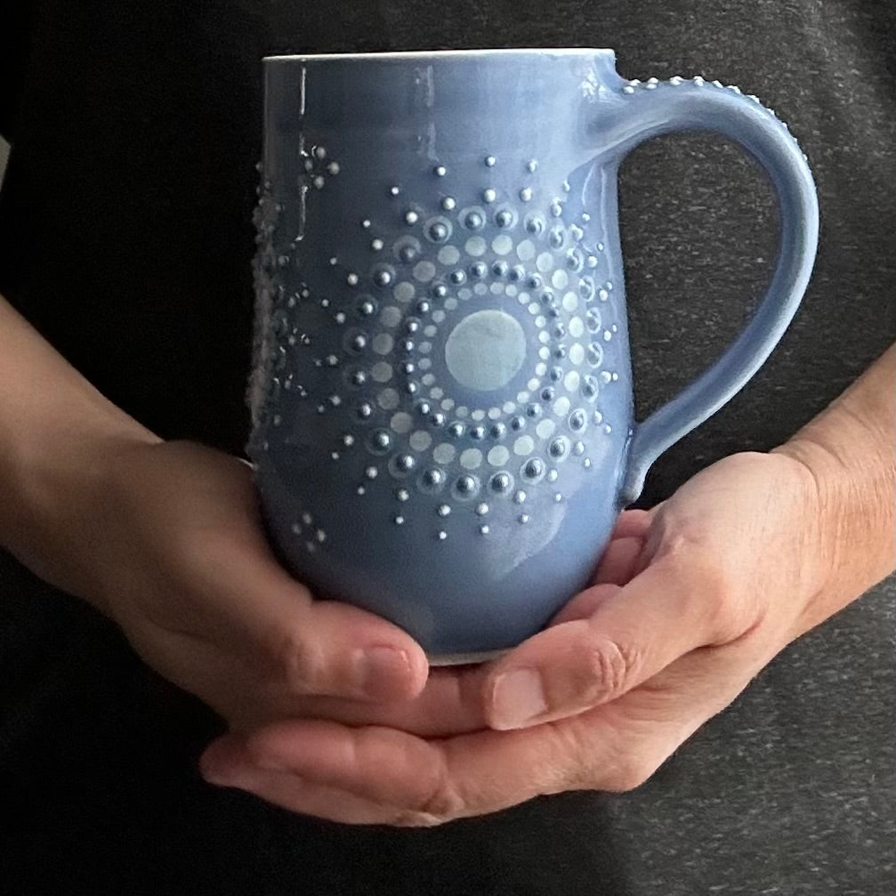 Tankard Solid Delphinium Mandala