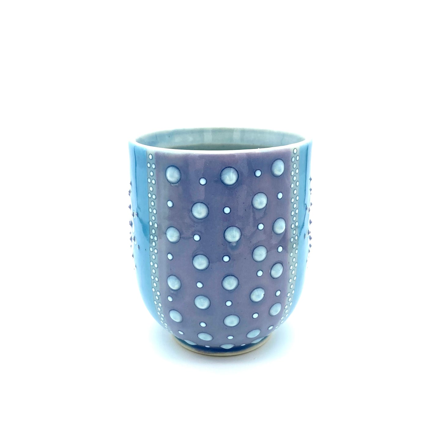 Mandala & Polka Dot Mug Lavender & Turquoise
