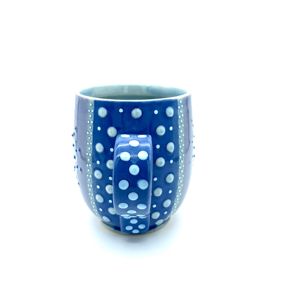 Mandala & Polka Dot / Sapphire & Lavender Mug