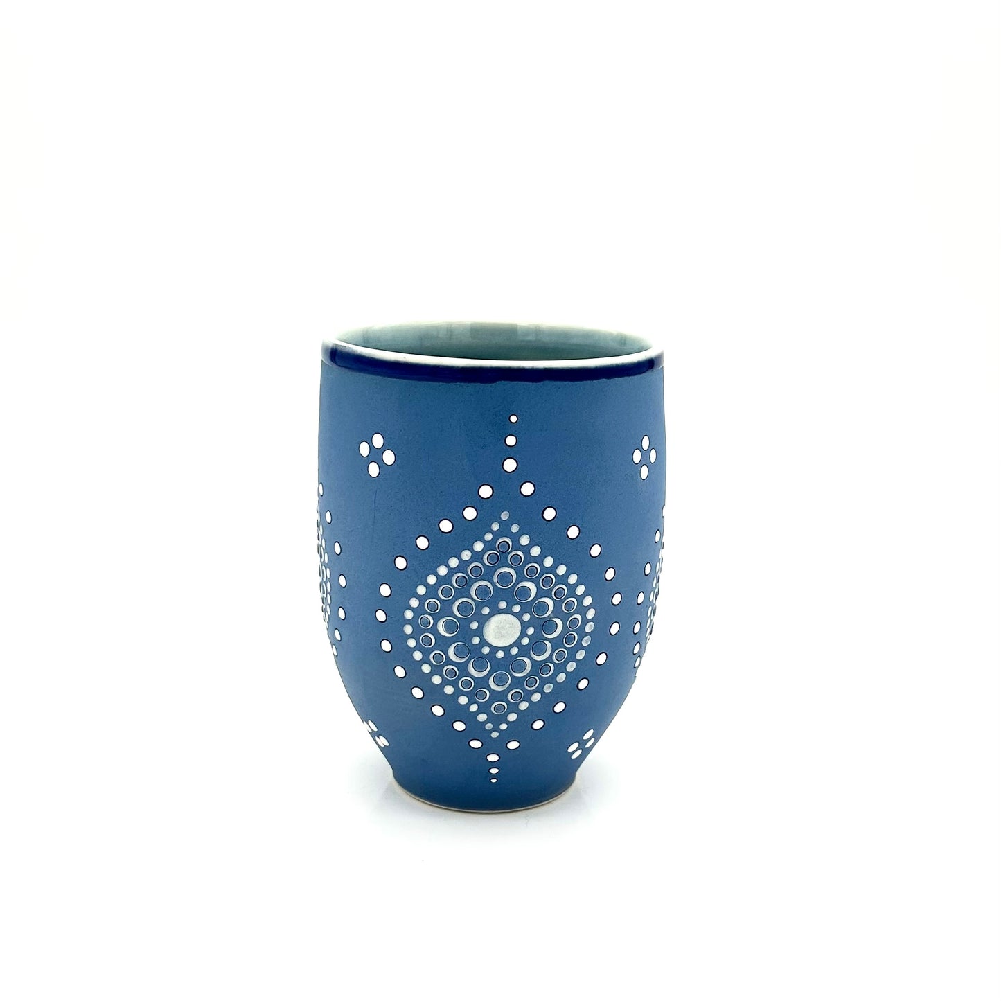 Wine Cup Blue Ogee