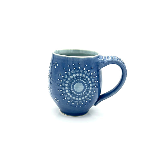 Mug Solid Delphinium Mandala