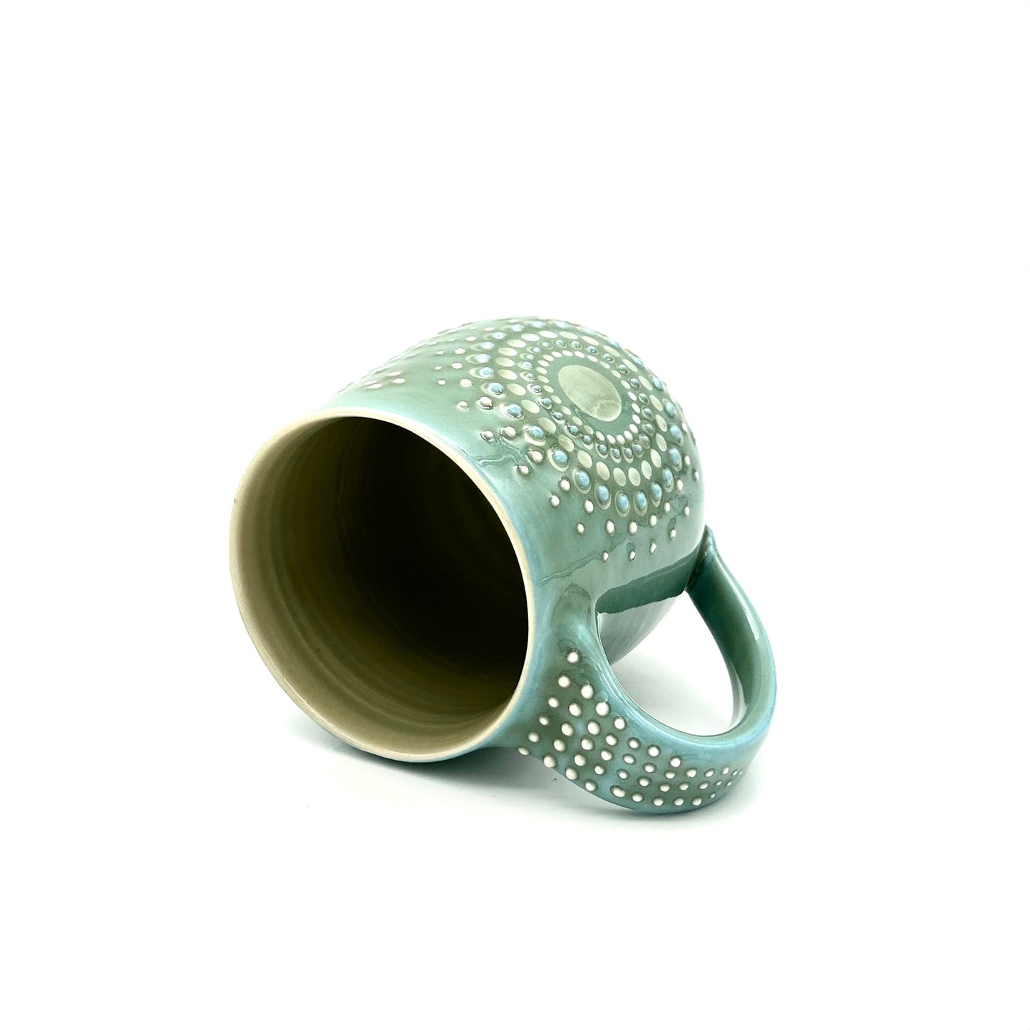 Mug Solid Green Mandala