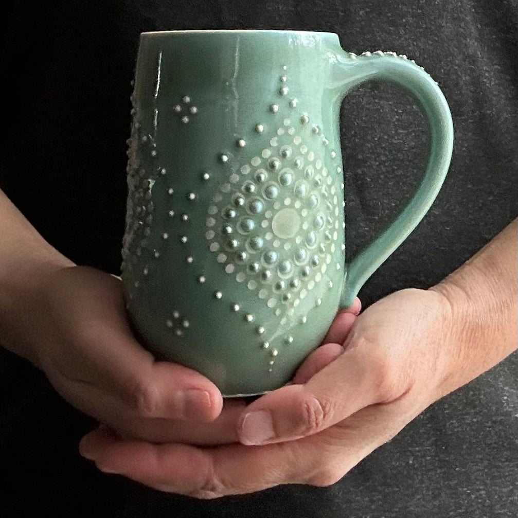 Tankard Solid Green Ogee