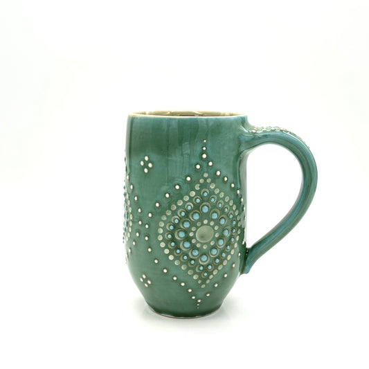 Tankard Solid Green Ogee