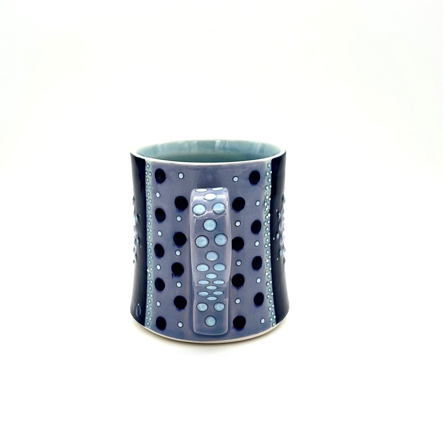 Mandala Polka Dot Lavender & Mazarine Mug