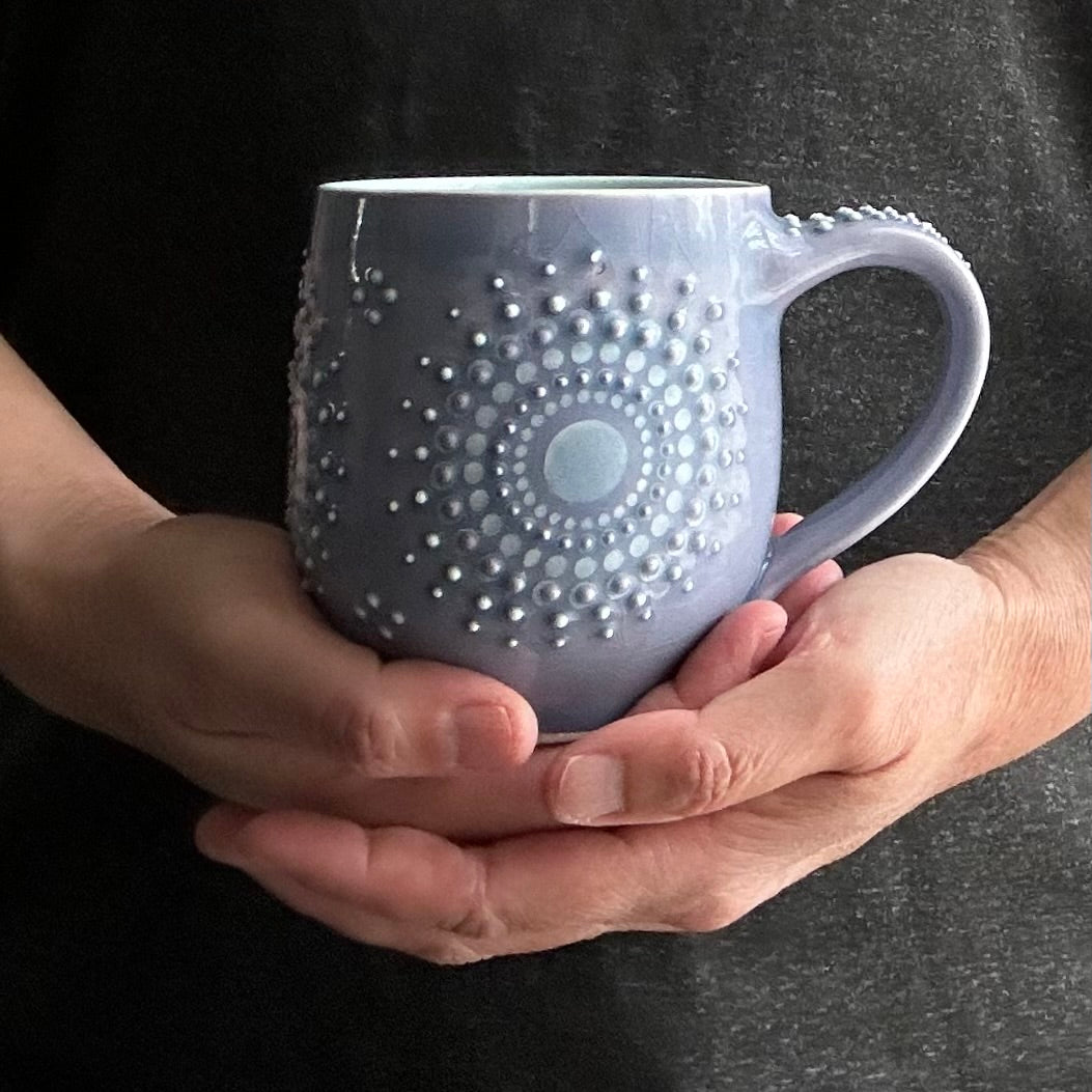 Mug Solid Lavender Mandala