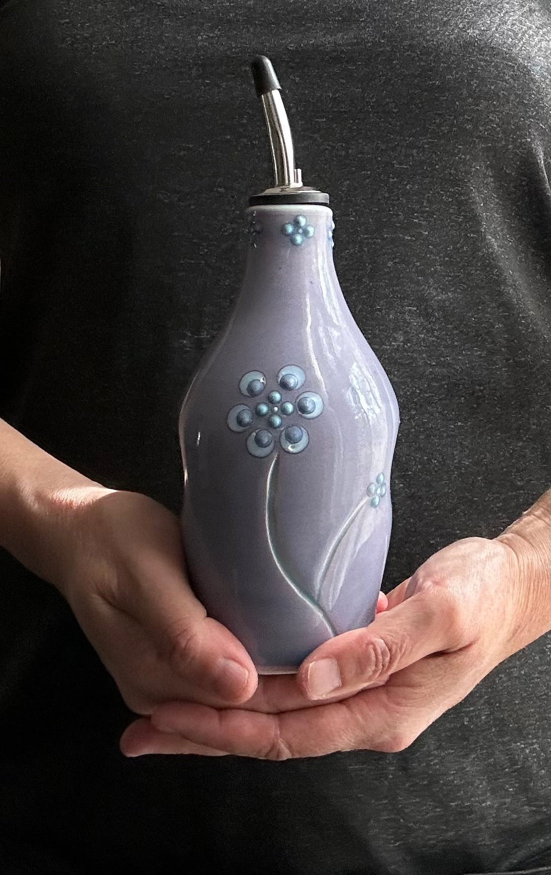 Oil Bottle Flower Lavender