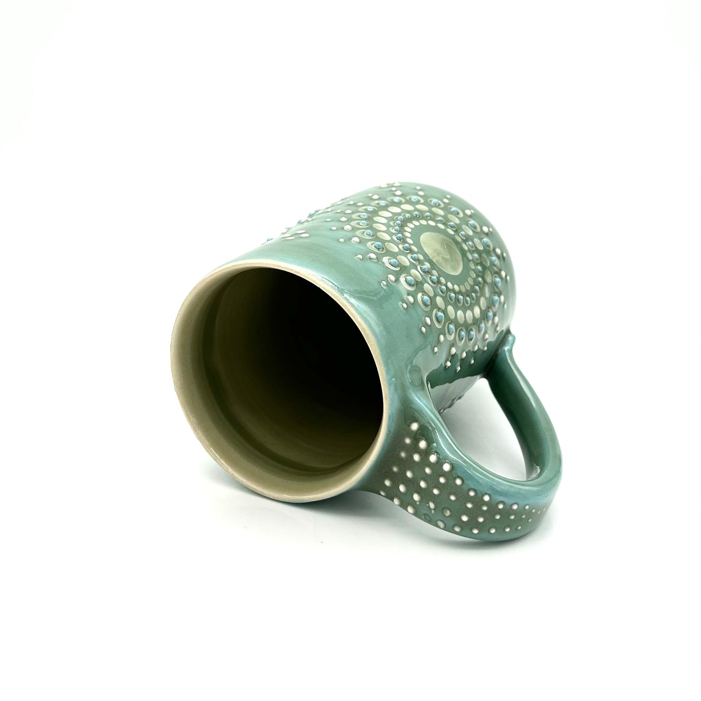 Tankard Solid Green Mandala
