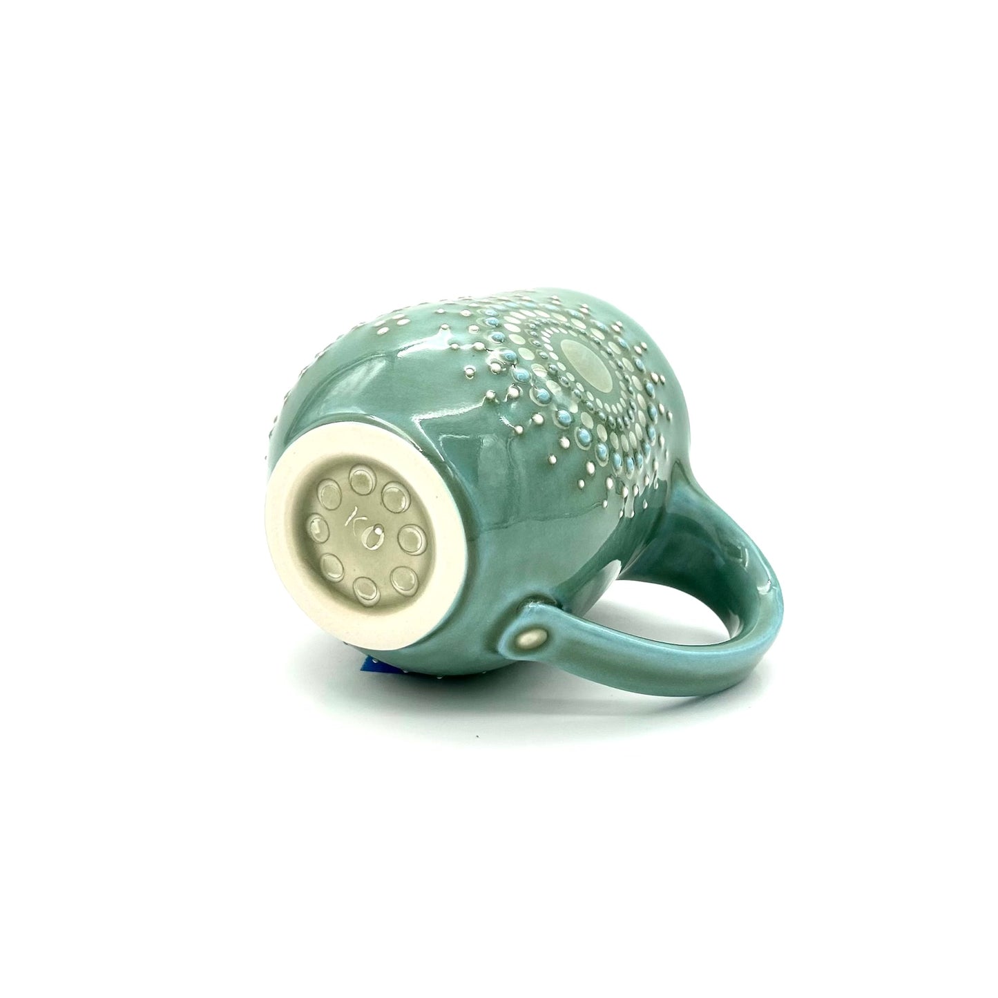 Mug Solid Green Mandala