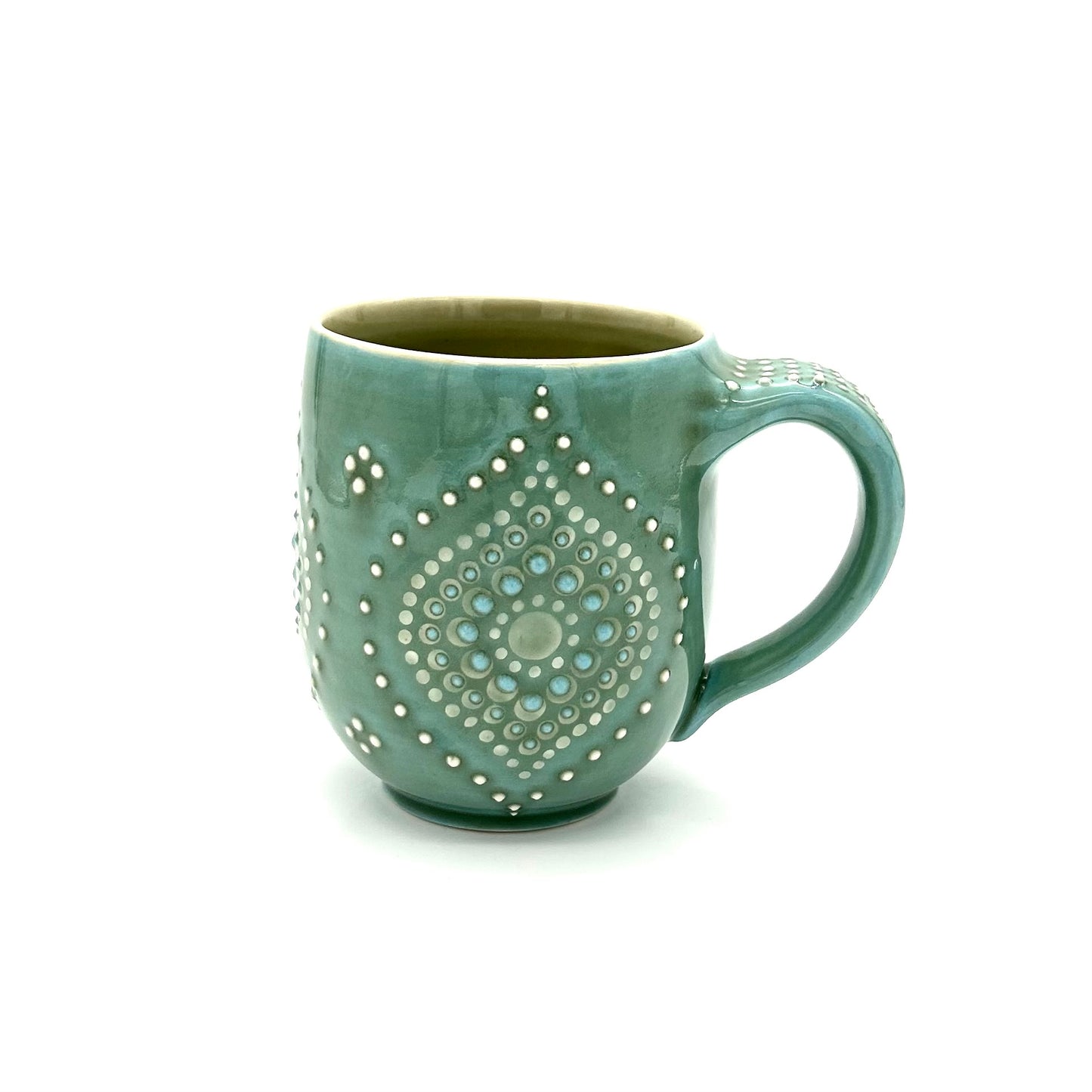 Mug Solid Green Ogee