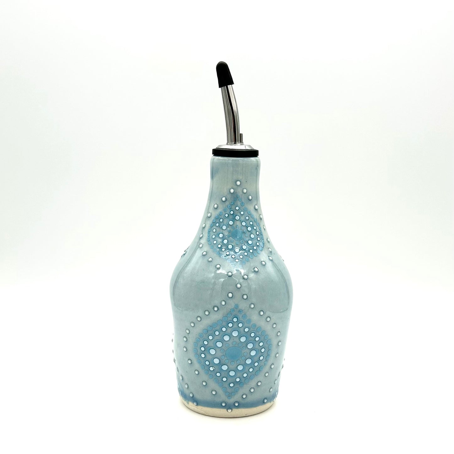 Oil Bottle Ogee Turquoise