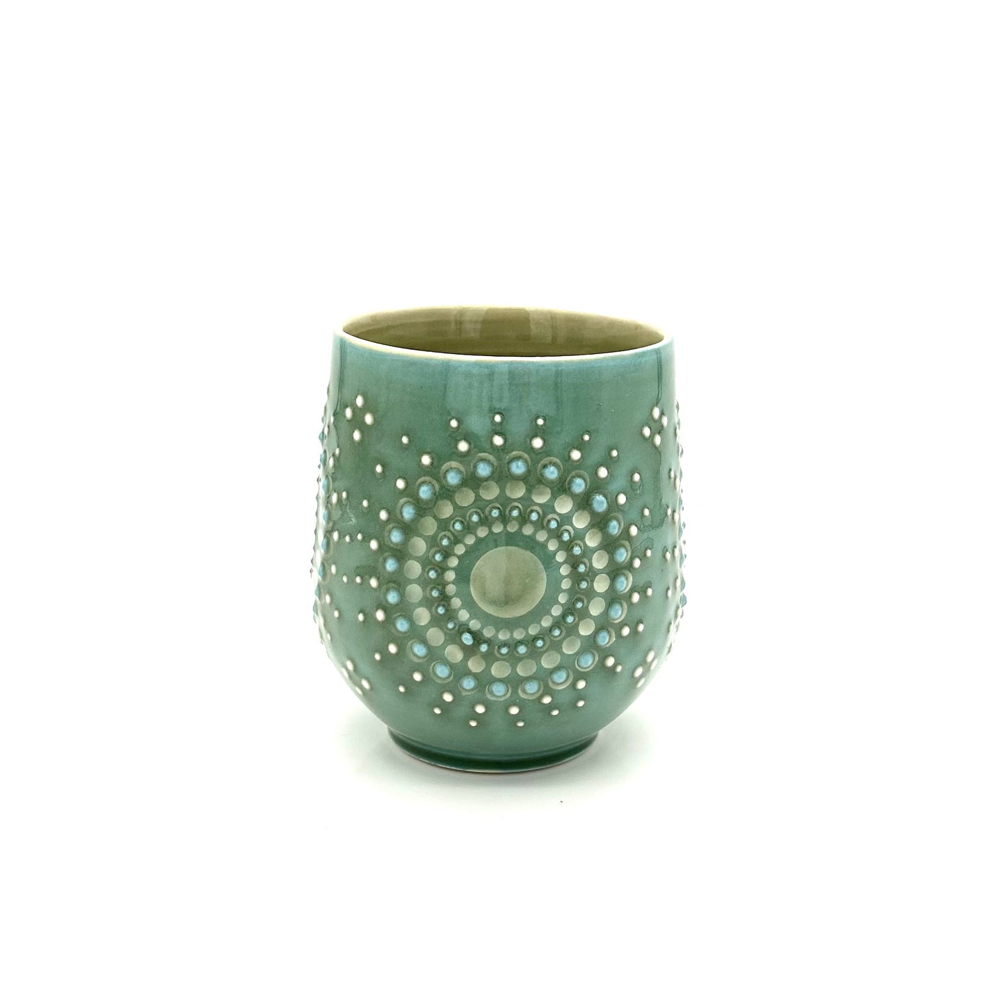 Mug Solid Green Mandala