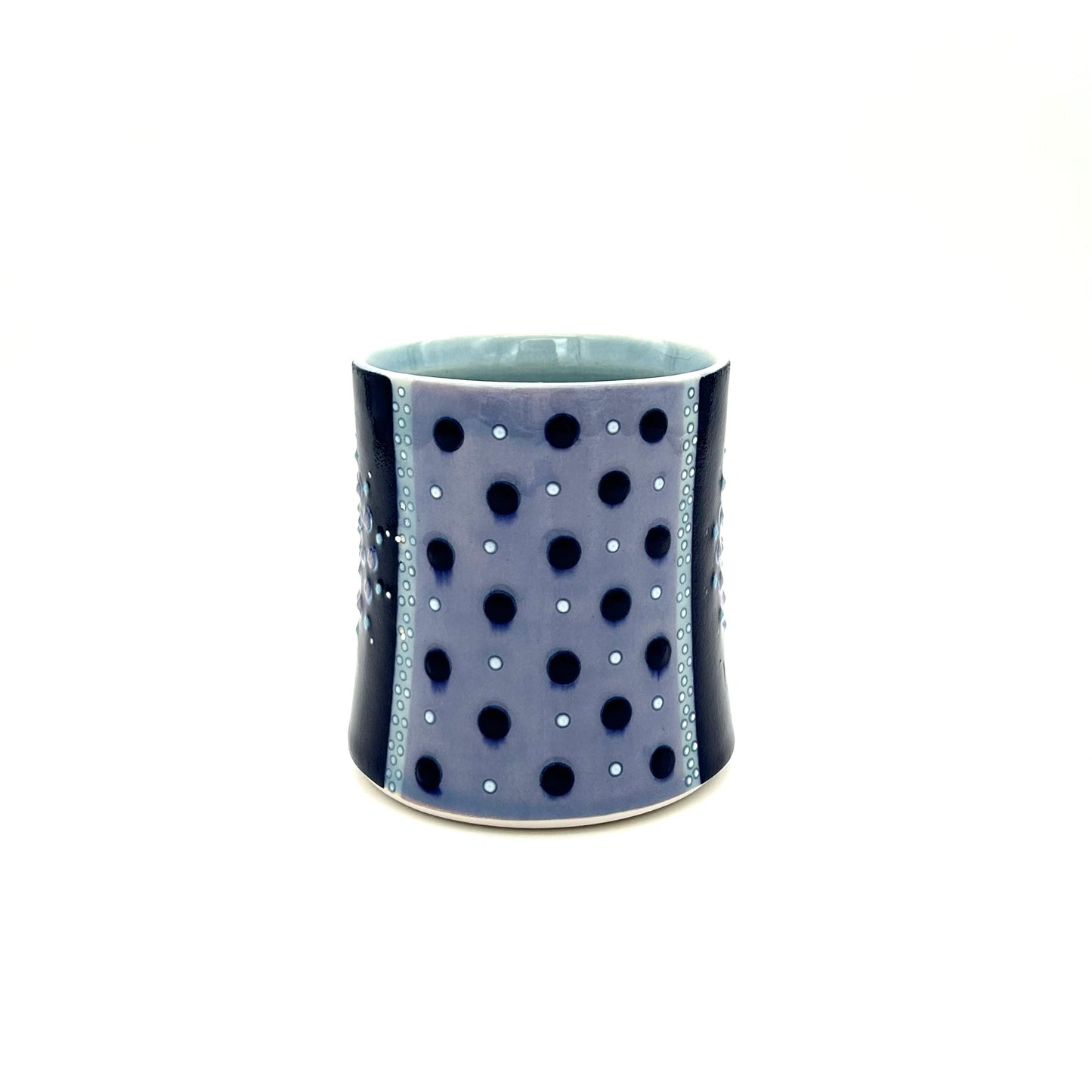 Mandala Polka Dot Lavender & Mazarine Mug