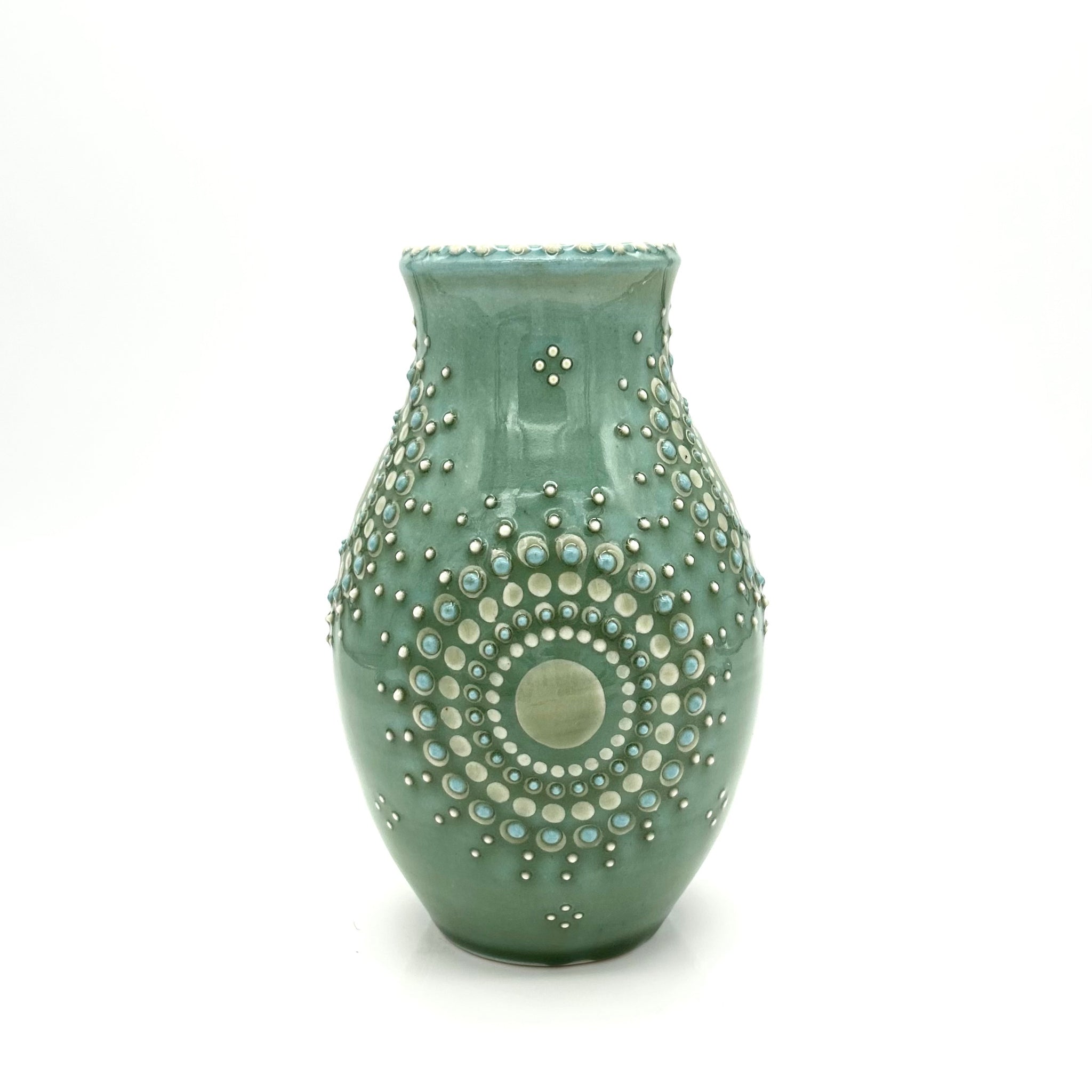 Vase Mandala Green