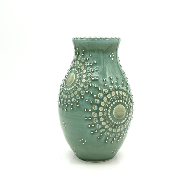 Vase Mandala Green