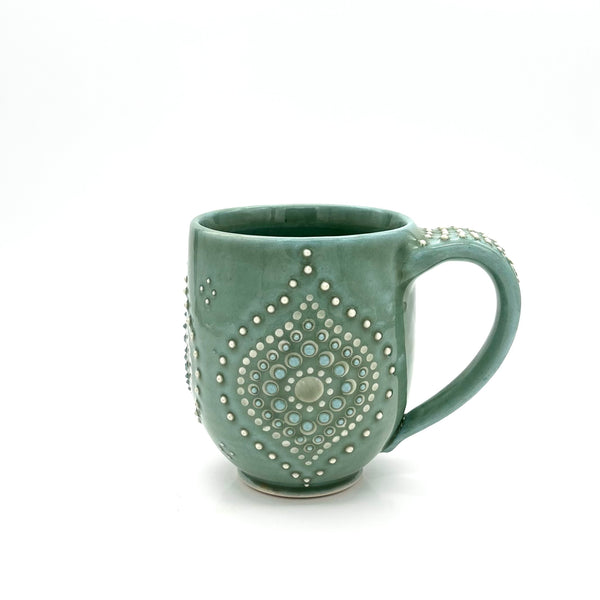 Green Ogee Mug