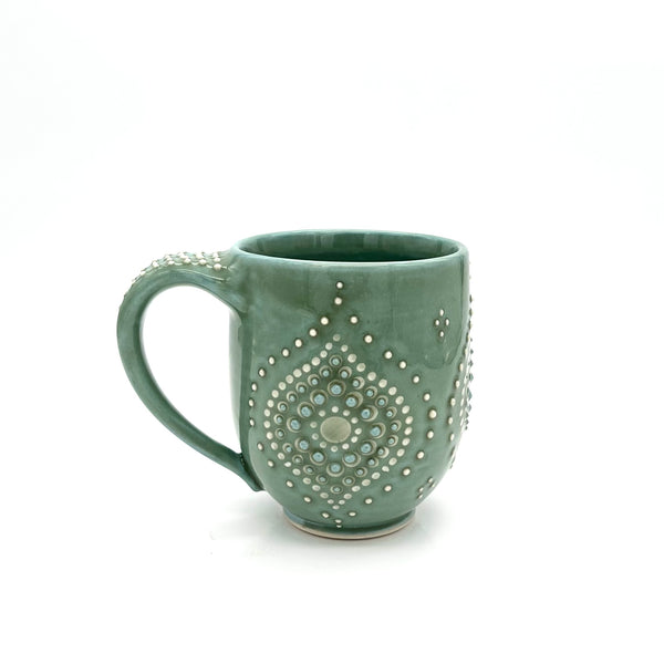 Green Ogee Mug