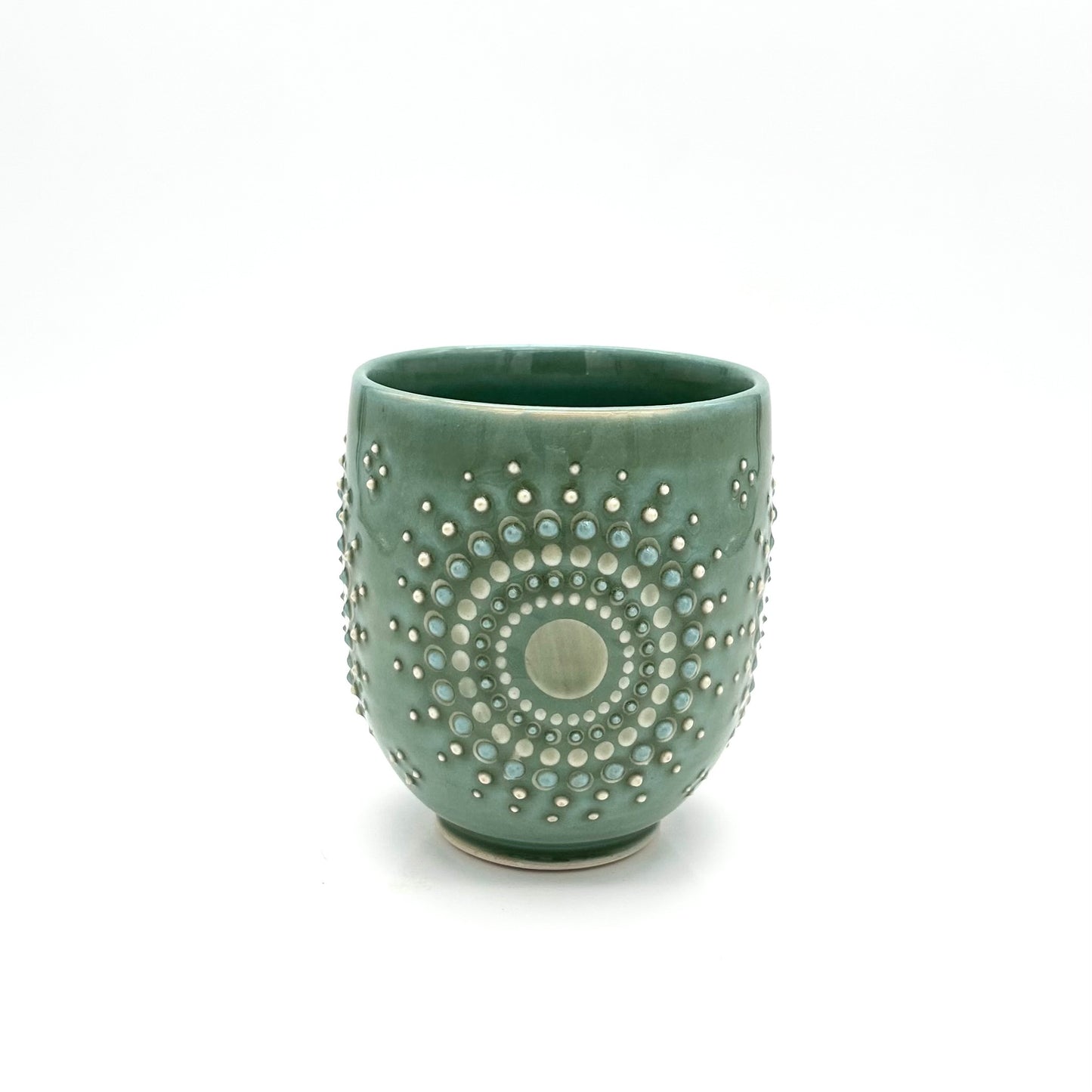Mug Solid Green Mandala