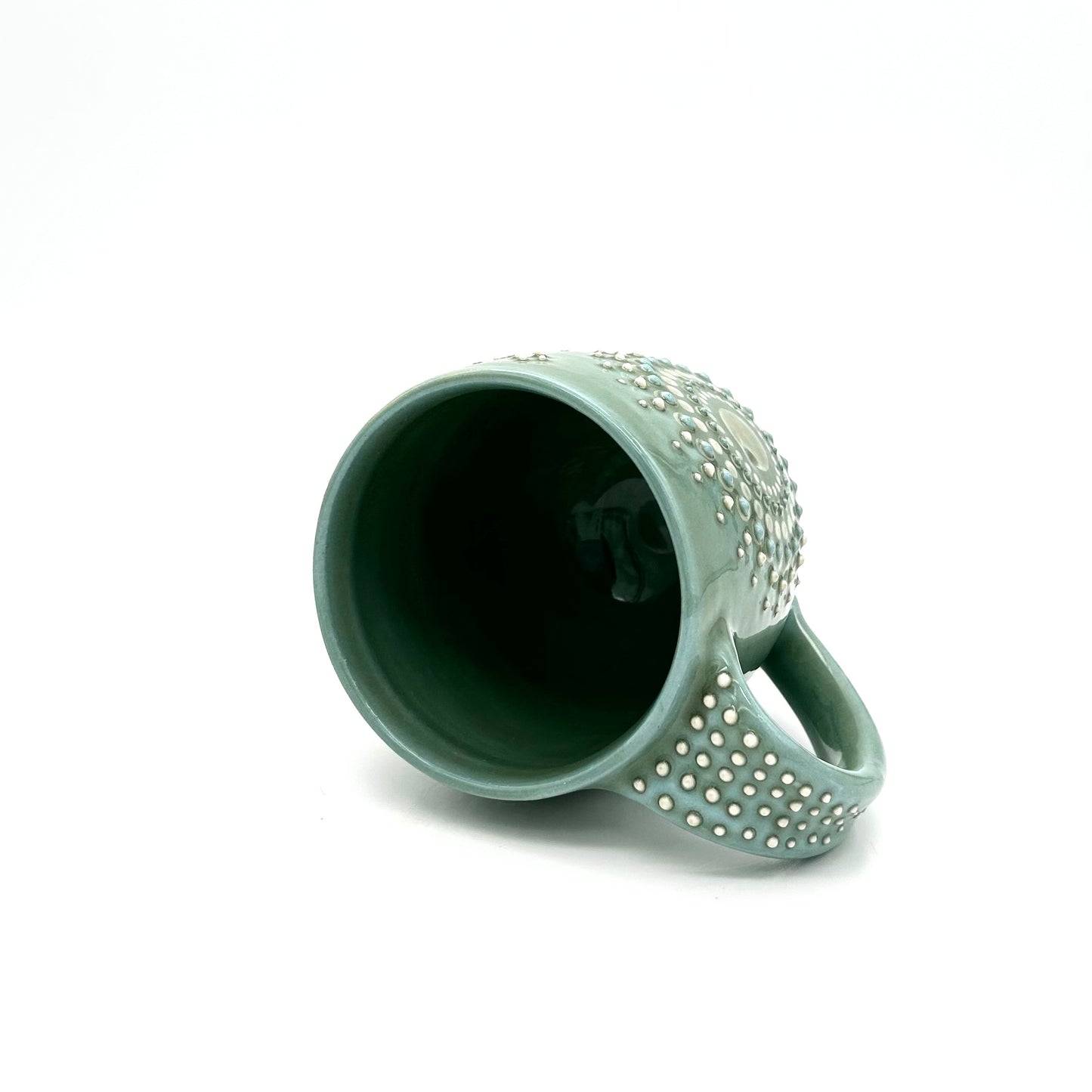 Mug Solid Green Mandala