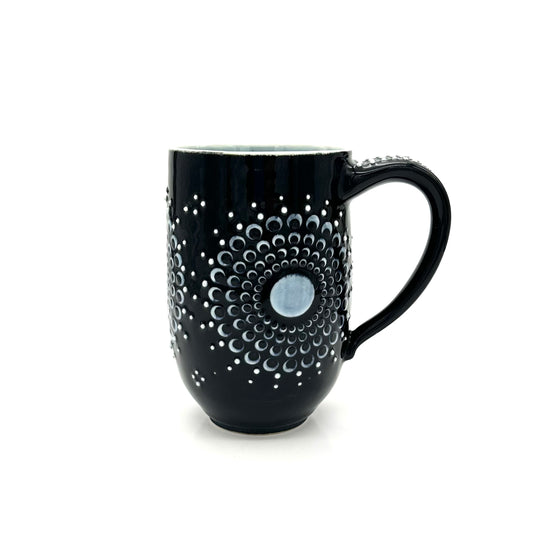 Tankard Solid Black Mandala
