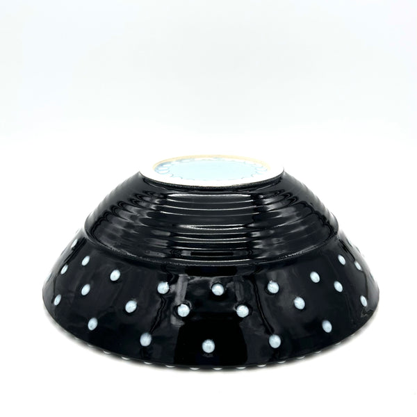 Polka Dot Bowl Black